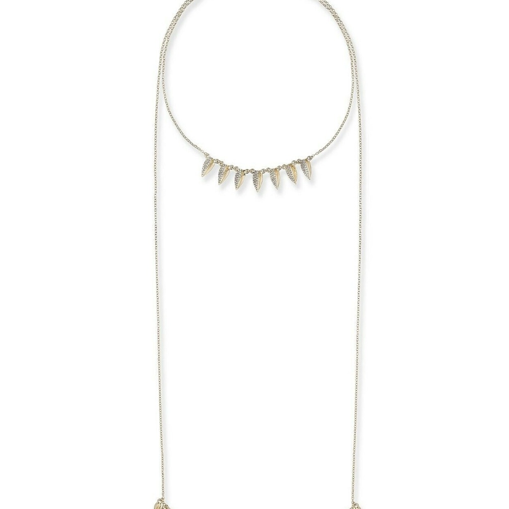 INC International Concepts Gold Tone Pave‎ Leaf Sca